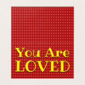 U bent een geliefde Platonische Valentijn Notecard Kaart (Buitenkant ongevouwen)