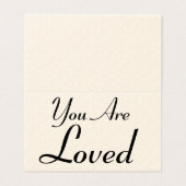 U bent een geliefde Platonische Valentijn Notecard Kaart (Buitenkant ongevouwen)