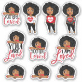 U bent een geliefde Sticker (Voorkant)