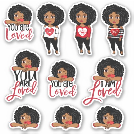 U bent een geliefde Sticker (Voorkant)