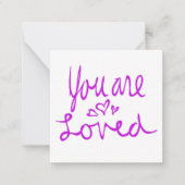 U bent een geliefde Valentijn Notitiekaartje (Voorkant)