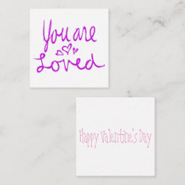 U bent een geliefde Valentijn Notitiekaartje