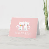 U bent een Gesponnen liefdevolle kattenValentijnsd Feestdagen Kaart (Voorkant)