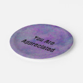 U bent een gewaardeerde Abstracte Paarse werknemer Papieren Bordje (Gekanteld)