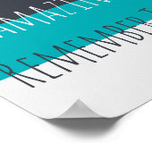 U bent een geweldig Poster voor de wand van de Liv (Hoek)