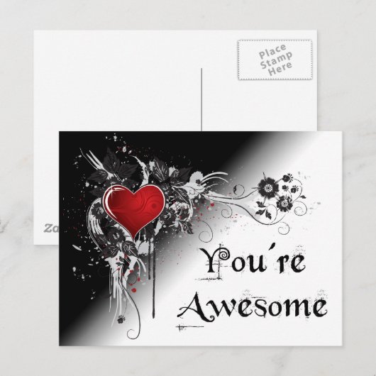 U bent een Geweldige Briefkaart van de Valentijn v (Voorkant / Achterkant)