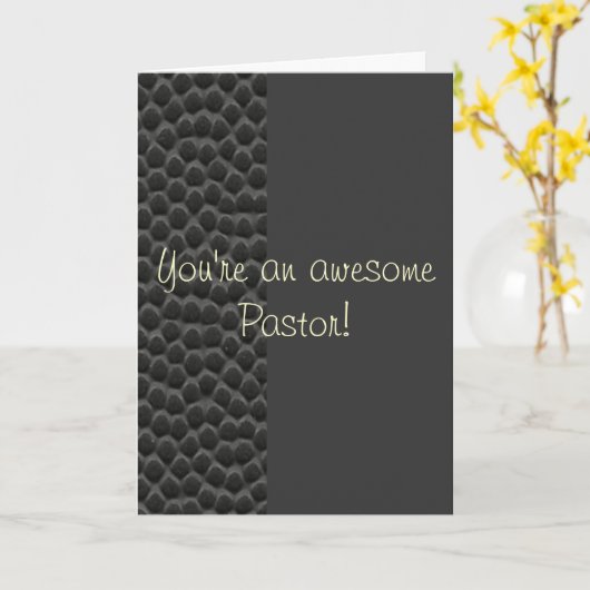 U bent een geweldige predikant kaart (Gele Bloem)