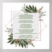 U BENT EEN Groen poster 12 x 12 poëzie Wall Art (Voorkant)