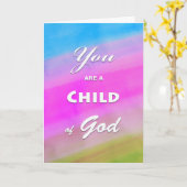 U bent een kind van God, gebed voor de daklozen Kaart (Gele Bloem)