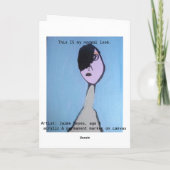 U bent een klein bord… Word goed Wenskaart Kaart (Achterkant)