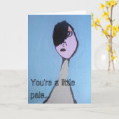 U bent een klein bord… Word goed Wenskaart Kaart (Gele Bloem)