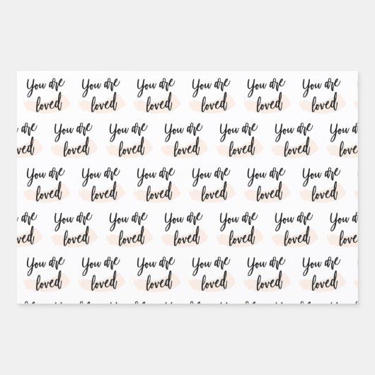 U bent een liefdevolle papierverzameling inpakpapier vel (Voorkant)