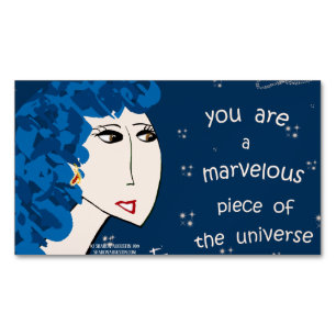 U BENT EEN MARVELEUS STUK VAN DE UNIVERSE - PKG 25 MAGNETISCH VISITEKAARTJE