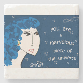 U BENT EEN MARVELEUS STUK VAN DE UNIVERSE STENEN ONDERZETTER