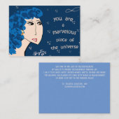 U BENT EEN MARVELEUS STUK VAN DE UNIVERSE VISITEKAARTJE (Voorkant / Achterkant)