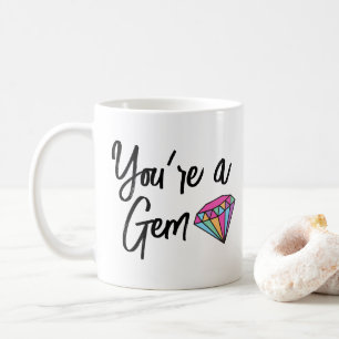 U bent een Mok van twee-toon-koffie van Gem