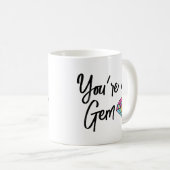 U bent een Mok van twee-toon-koffie van Gem (Voorkant rechts)