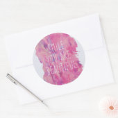 U bent een mooi citaat ronde sticker (Envelop)