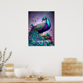 U bent een mooi Inspirerend citaat van Peacock Poster (Keuken)