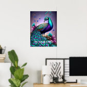 U bent een mooi Inspirerend citaat van Peacock Poster (Thuiskantoor)