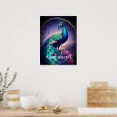 U bent een mooi Inspirerend citaat van Peacock Poster (Keuken)