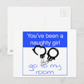 U bent een ongehoorzaam meisje geweest briefkaart (Voorkant / Achterkant)