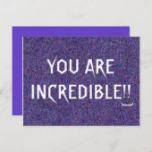 U BENT EEN ONROEREND Gezegde Briefkaart (Voorkant / Achterkant)