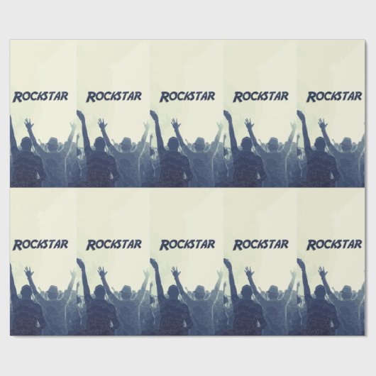 U bent een Rockstar! Cadeaupapier (Vlak)