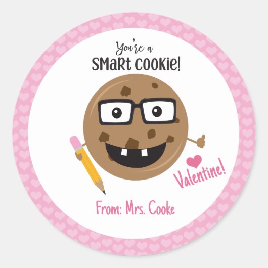 U bent een Smart Cookie Cute Kinder Classroom Lera Ronde Sticker (Voorkant)