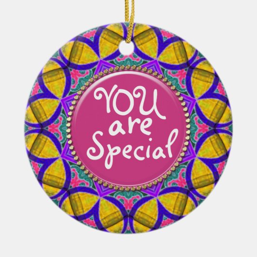 U bent een speciaal aangepast keramisch Ornament (Voorkant)