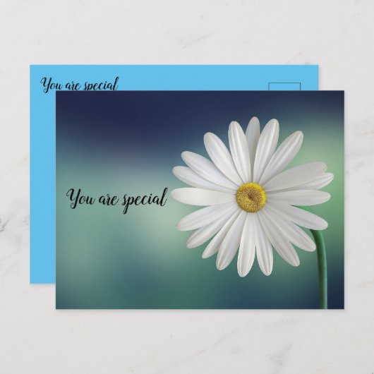 u bent een speciaal briefkaart (Voorkant / Achterkant)