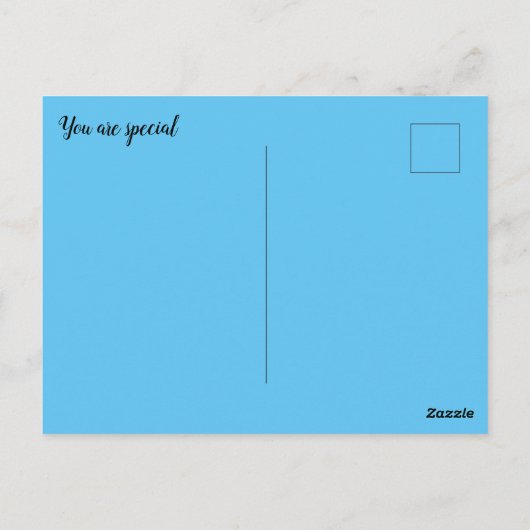 u bent een speciaal briefkaart (Achterkant)