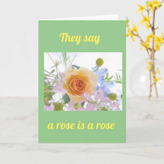 U BENT EEN SPECIAAL ROOS - ONS JUBILEUM KAART (Gele Bloem)