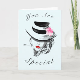 U bent een speciale Kaart, mysterieuze vrouw met P Kaart