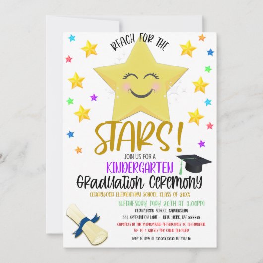 U bent een Star kinder Afstudeerder Uitnodiging (Voorkant)