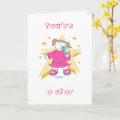 "U BENT EEN STER IN UW EIGEN LEVEN" KAART (Gele Bloem)