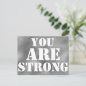 U BENT EEN STERK Citaat-prijsopgave voor aanmoedig Briefkaart (Staand voorkant)