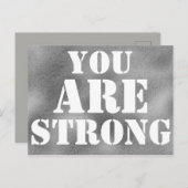 U BENT EEN STERK Citaat-prijsopgave voor aanmoedig Briefkaart (Voorkant / Achterkant)