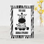 U bent een sterke aanmoediging voor Zebra Kaart (Gele Bloem)