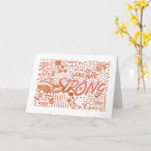 U bent een sterke Kaart voor aanmoediging in de on (Gele Bloem)