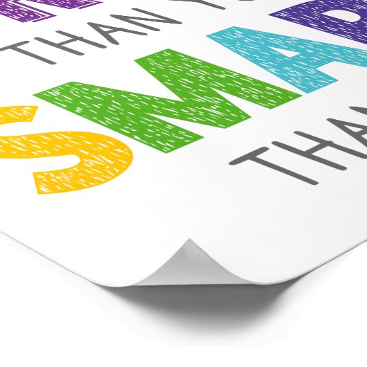 U bent een sterker slimmer Poster voor slimmere kl (Hoek)