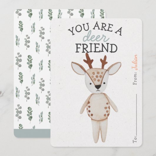 U bent een Valentijnsdag-klaslokaal met veel vrien (Voorkant / Achterkant)