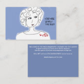 U BENT EENVOUDIG DE BESTE - ENCOURAGE-KAART VISITEKAARTJE (Voorkant / Achterkant)