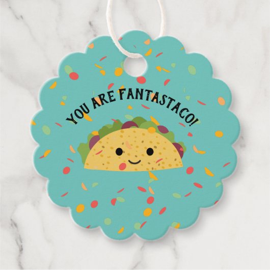 U bent Fantastaco Schattige Kawaii Taco Bedankjes Labels (Voorkant)