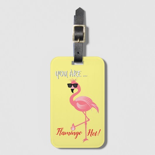 U bent Flamingo Hot Thunder_Cove Bagagelabel (Voorkant (verticaal))
