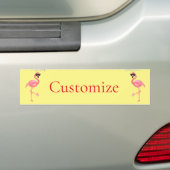 U bent Flamingo Hot Thunder_Cove Bumpersticker (Op auto)