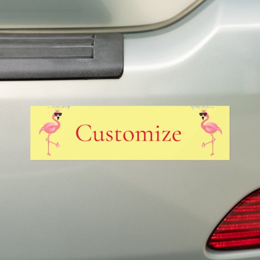 U bent Flamingo Hot Thunder_Cove Bumpersticker (Op auto)
