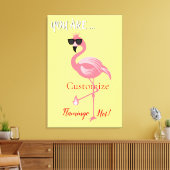 U bent Flamingo Hot Thunder_Cove Canvas Afdruk (Insitu (Woonkamer))