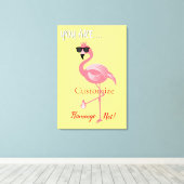 U bent Flamingo Hot Thunder_Cove Canvas Afdruk (Insitu (Houten vloer))
