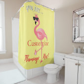 U bent Flamingo Hot Thunder_Cove Douchegordijn (In situ)